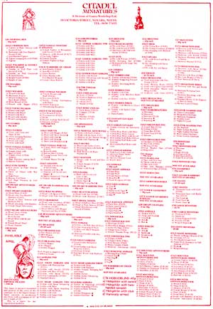 March 1983 Price List