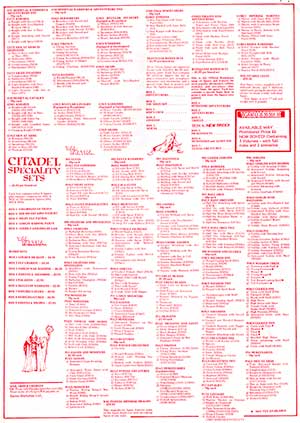 March 1983 Price List