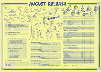 August Releases Flyer