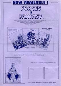 May 1984 Forces of Fantasy flyer front