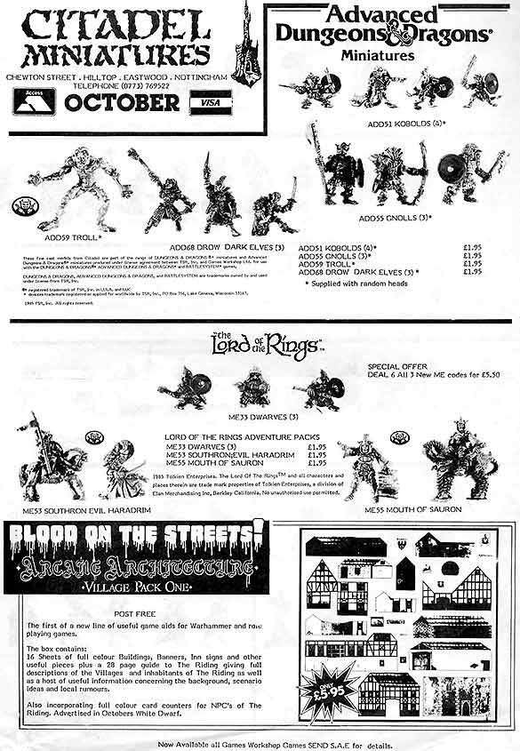 October 1985 Flyer