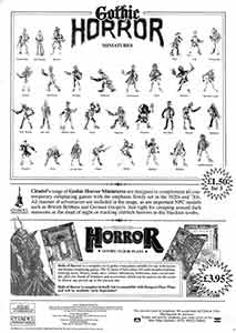 1986 Gothic Horror Flyer