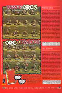 Orc1 Warrior Orcs / Orc2 Orc Champions - White Dwarf 89