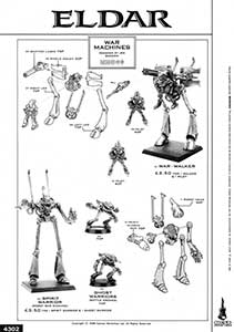 RT403 Eldar War Walker - June 1988 Flyer