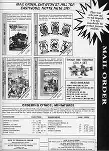 February 1989 Release Sheet - White Dwarf 110