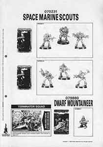Warhammer 40,000 - August 1989 Flyer