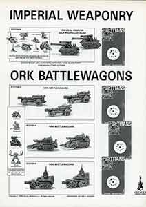 Epic Imperial Weaponry / Ork Battlewagons