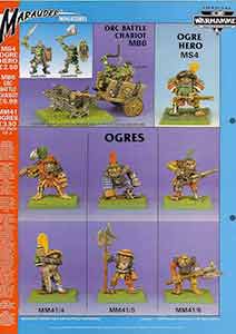 Marauder MB6 Orc Battle Chariot / MS4 Ogre Hero / MM41 Ogres
