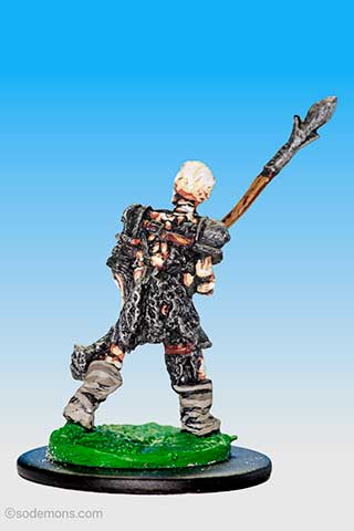 Skeleton Guardsman of Chaos with Spear (BA19)