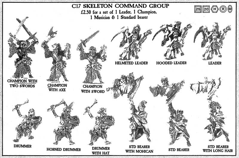 CITADEL Games Workshop Warhammer C17 Squelette "Dérive" C17 87-18 