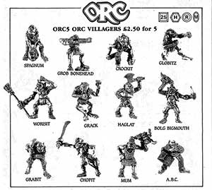 Orc5 OrcVillagers - Apr 87 Flyer