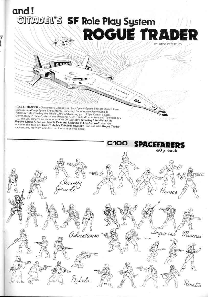 rider 1980 Citadel-spacefarers Espace Farers-C100-S10 aventurier 