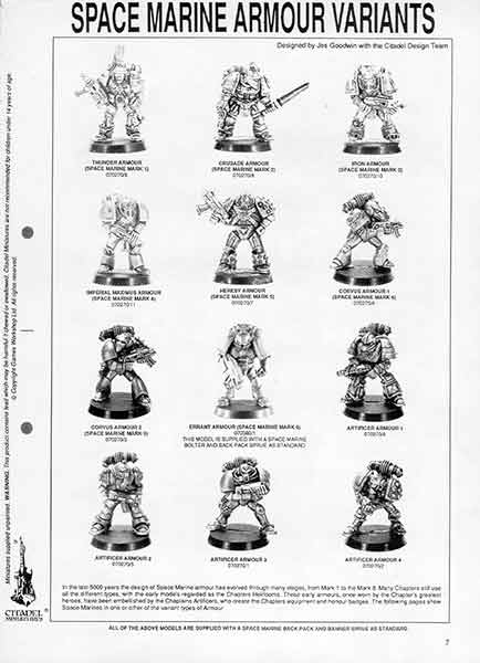 click to zoom to larger image: cat1991ap007smarmourvariants-01.htm.