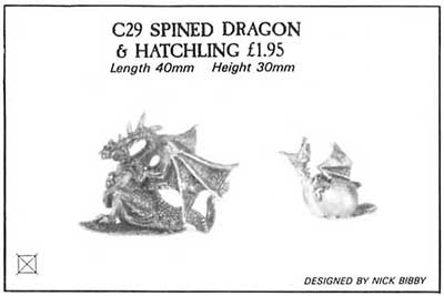 C29 Spined Dragon & Hatchling / Cave Wyrm