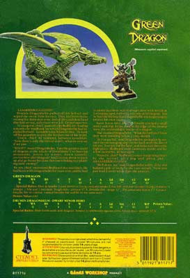 DRAG3: Green Dragon and Dwarf Treasure Hunter
