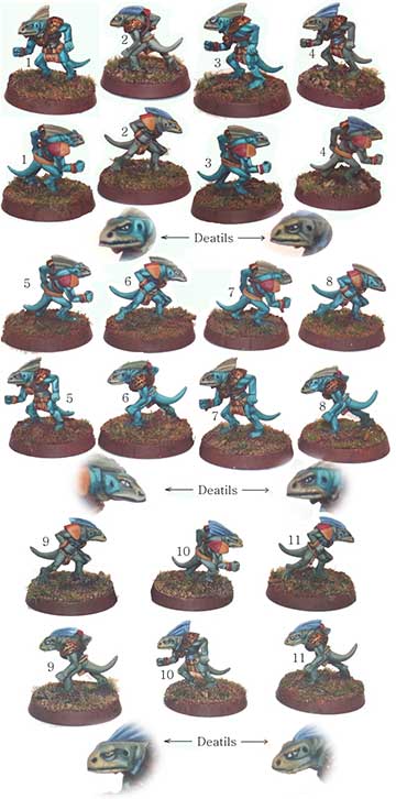 US Lizardman Blood Bowl Team Skinks