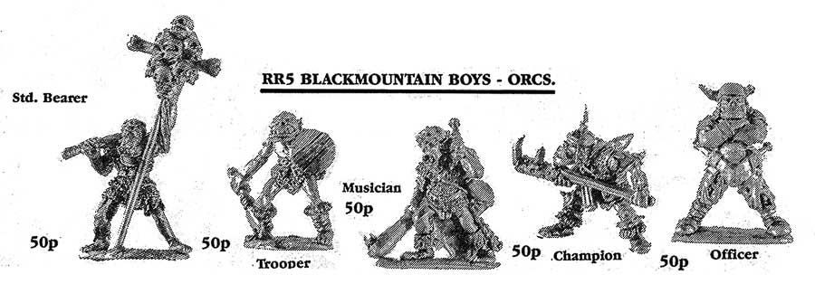 Citadel Warhammer Reg Renown RR5 Harboth Black Mountain Boys Orc Musician oop