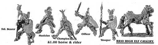 RR10 - High Elf Cavalry - Spring 1987 Flyer