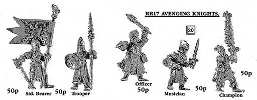 RR17 Avenging Knights - Spring 1987 flyer