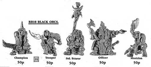 RR18 Black Orcs - Spring 1987 flyer