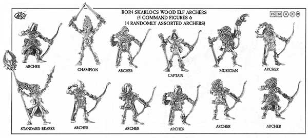 RRD4 Skarloc's Wood Elf Archers - August 1987 Flyer