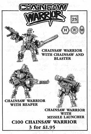 C100 Chainsaw Warrior - April 87 Flyer
