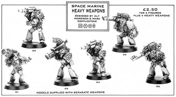 RT103 Space Marine Heavy Weapons - June 1988 Flyer