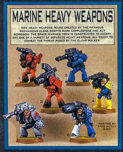 RT103 Space Marine Heavy Weapons - WD102 (June 1988)