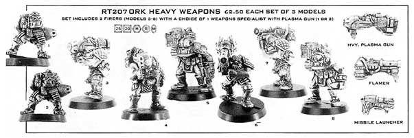 RT207 Ork Heavy Weapons - RT3 Flyer (Mar 88)