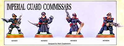 4010 Imperial Guard Commisars - WD109 (Jan 1989)