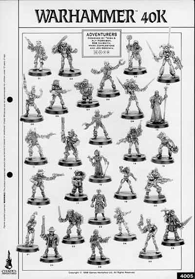 4004 Adventurers - 1988 Catalogue