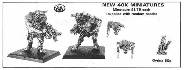 40k Minotaurs -  Easter 1989 Sale Flyer