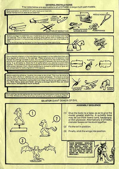 TA8 - Saator Gigantic Demon Lord - Instructions