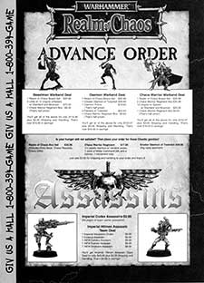 Advance Order - Realm of Chaos / Codex Assassins