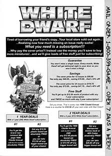 White Dwarf Subscriptions