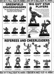 Blood Bowl - Halflings / Big Guys / Referees & Cheerleaders