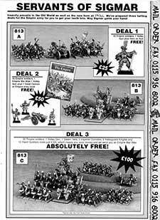 Warhammer - The Empire Army Deals