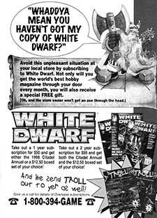White Dwarf Subscriptions