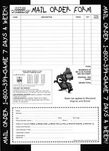 Mail Order form