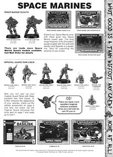 Space Marine Scouts / Imperial Guard Tank Crew