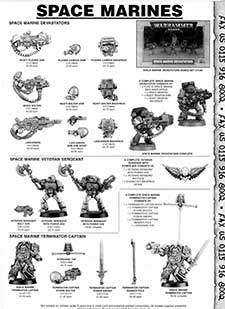 Space Marines - Devastators / Veteran Sergeant / Terminator Captain