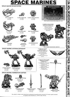 Space Marines - Devastators / Veteran Sergeant / Terminator Captain