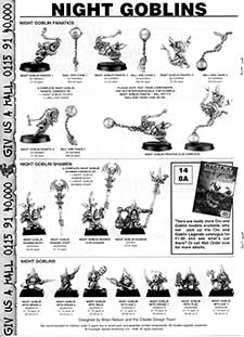Night Goblins - Fanatics / Shamen / Night goblins / Legends Catalogue