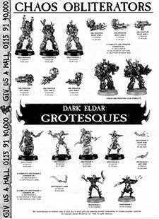 Chaos - Obliterators / Dark Eldar Grotesques