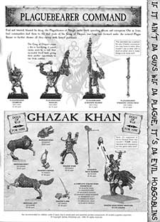 Chaos - Plaguebearer Command / Dogs of War - Ghazak Khan