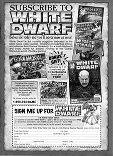 White Dwarf Subscription