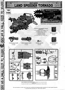 Space Marines - Land Speeder Tornado