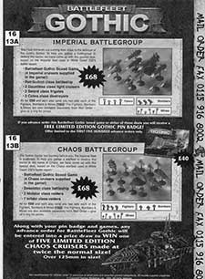 Battlefleet Gothic - Imperial Battlegroup / Chaos Battlegroup