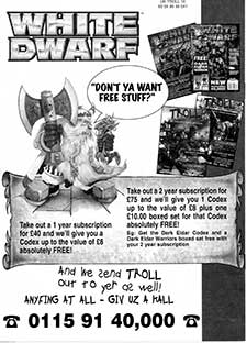 White Dwarf Subscriptions