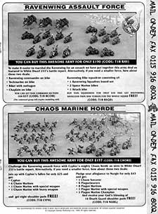 Space Marines: Ravenwing Assault Force / Chaos: Chaos Marine Horde